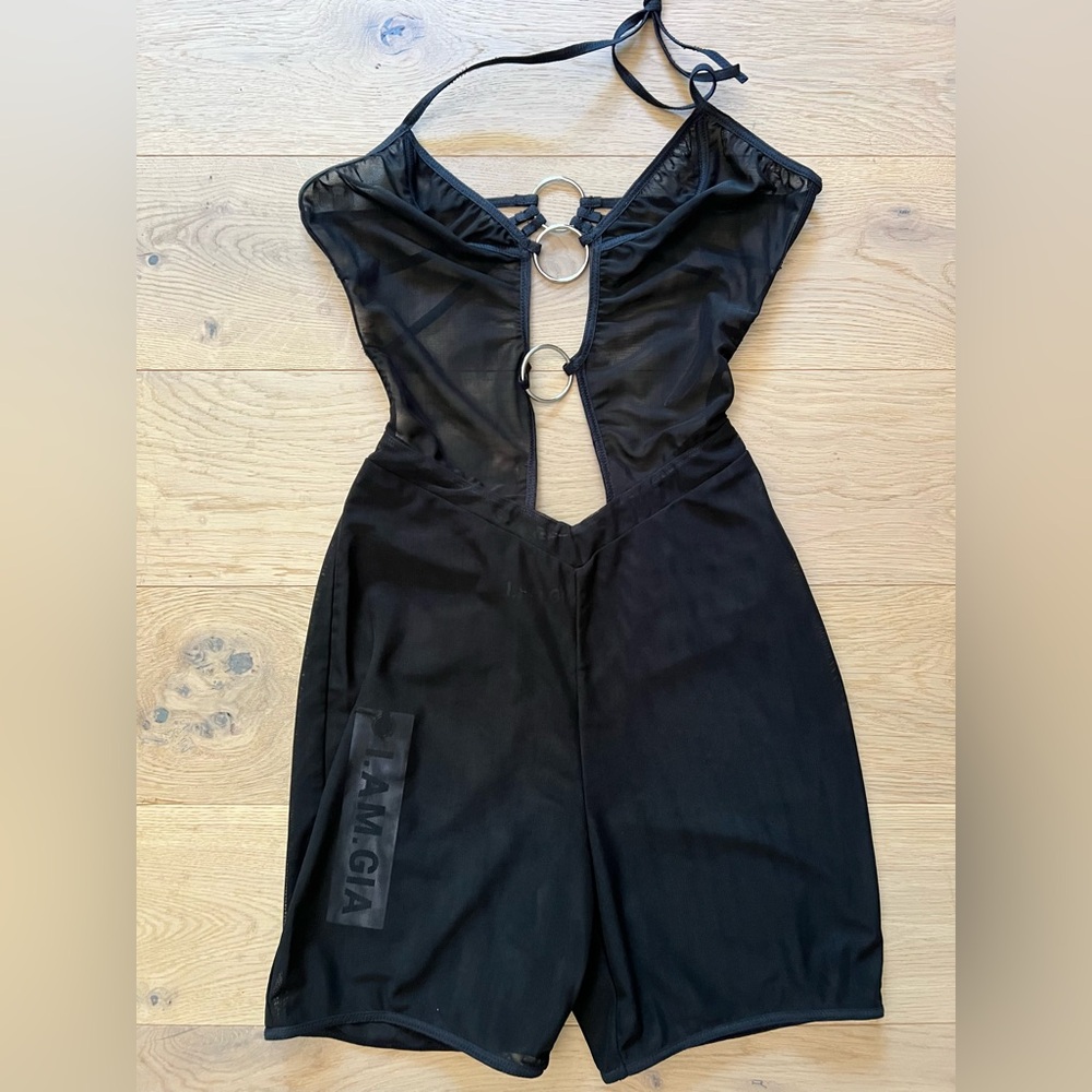 I.AM.GIA Black Sheer Playsuit
